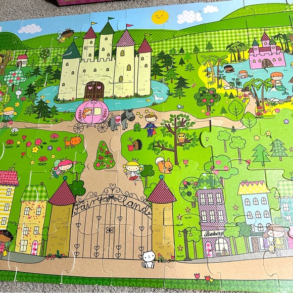 Green Start Kids 60 Pcs Giant Floor Puzzle: Princess Fairyland 2x3 Feet - Picture 8 of 16